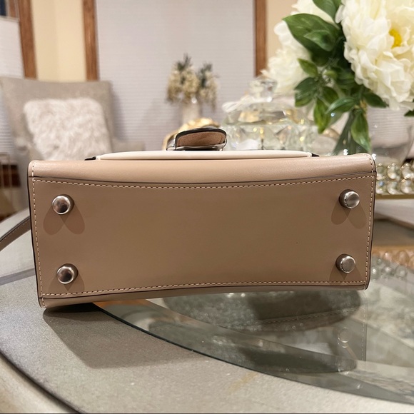 Coach Tabby 20 Top Handle In Colorblock With Snakeskin Detail Crossbody Bag 3787 - Picture 9 of 14